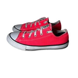 Converse Shoes Neon Pink Chuck Taylor All Star Low Top Sneakers Size 3